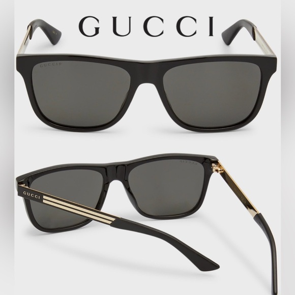 ✨NEW✨ Authentic Gucci Men's Square Acetate Logo Sunglasses GG0687S - Picture 1 of 15